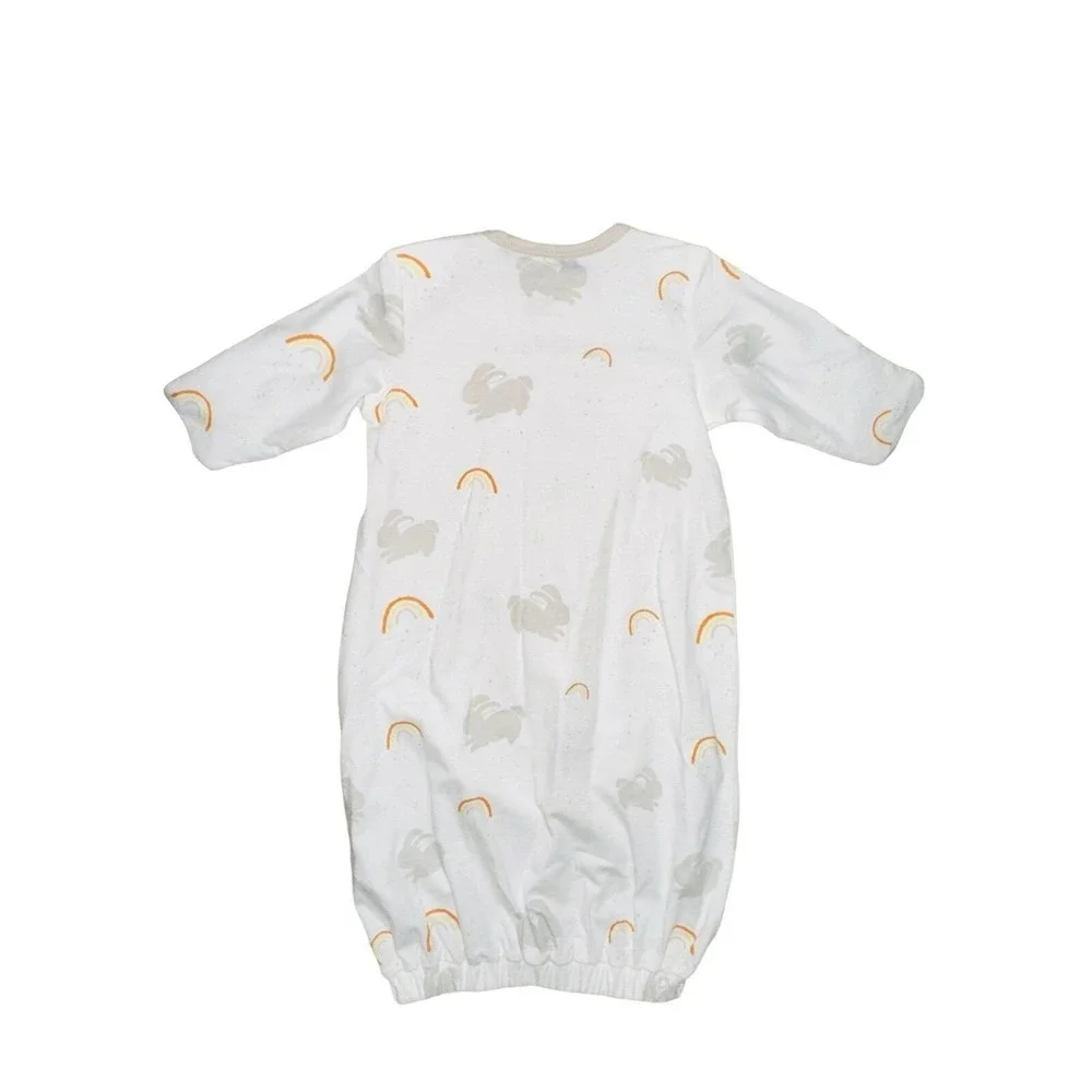 W2 Bunnies By The Bay‎ Gown 0-3 Months Little Sunshine New NWT Orangic